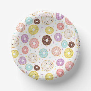 Doughnut Party Paper Bowls Plate