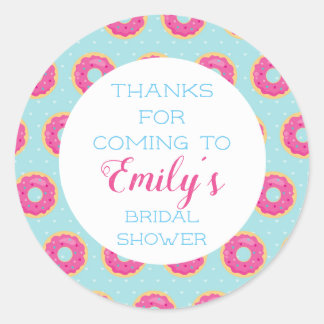 Doughnut Party Thank You Stickers