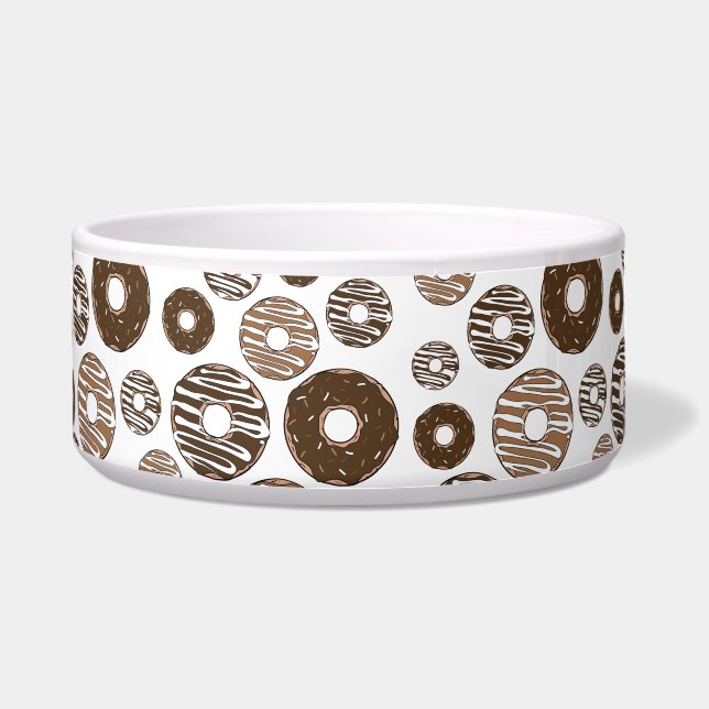 Doughnut Pattern, Chocolate Doughnuts, Caramel Dou (Front)