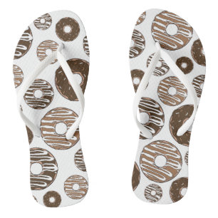 Doughnut Pattern, Chocolate Doughnuts, Caramel Dou Jandals