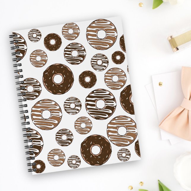 Doughnut Pattern, Chocolate Doughnuts, Caramel Dou Planner (Creator Uploaded)