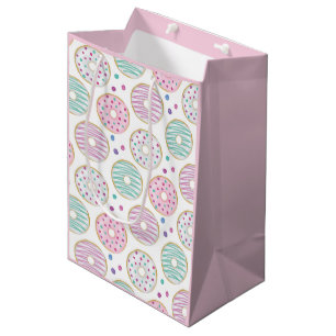 Doughnut Pattern Cute Colourful Medium Gift Bag