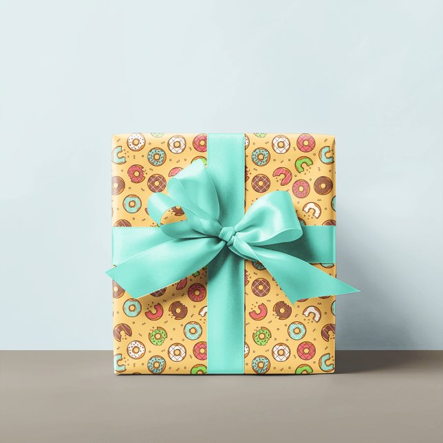 Doughnut Pattern | Orange Cream Wrapping Paper (Creator Uploaded)