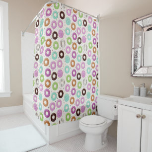 Doughnut Pattern shower curtain