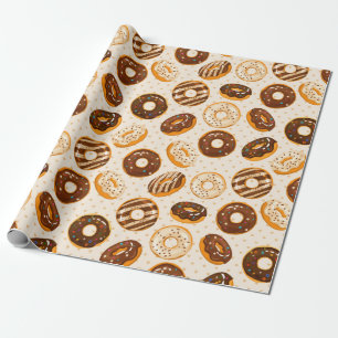 Doughnut Pattern Wrapping Paper