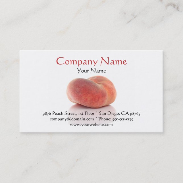 Doughnut Peach Business Card (Front)