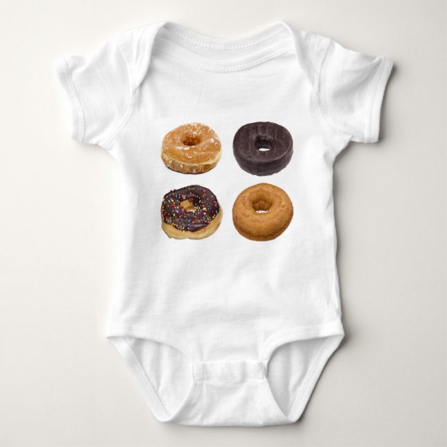 Doughnut Photo Apparel Baby Bodysuit (Front)