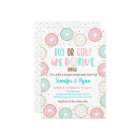 Doughnut Pink Blue Gold Gender Reveal