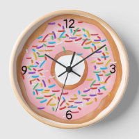 Doughnut Pink Frosting Sprinkles Cute Food | Dough