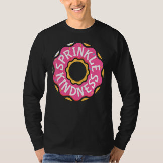 Doughnut Pink Sprinkle Kindness Chocolate Doughnut T-Shirt
