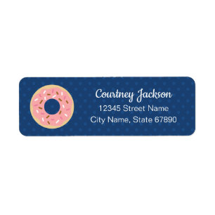 Doughnut Return Address Labels