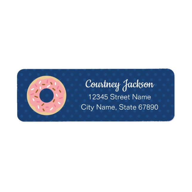 Doughnut Return Address Labels (Front)