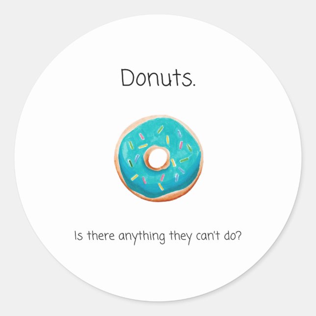 Doughnut Round Sticker (Front)