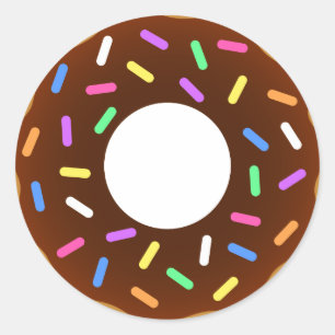 Doughnut Round Stickers