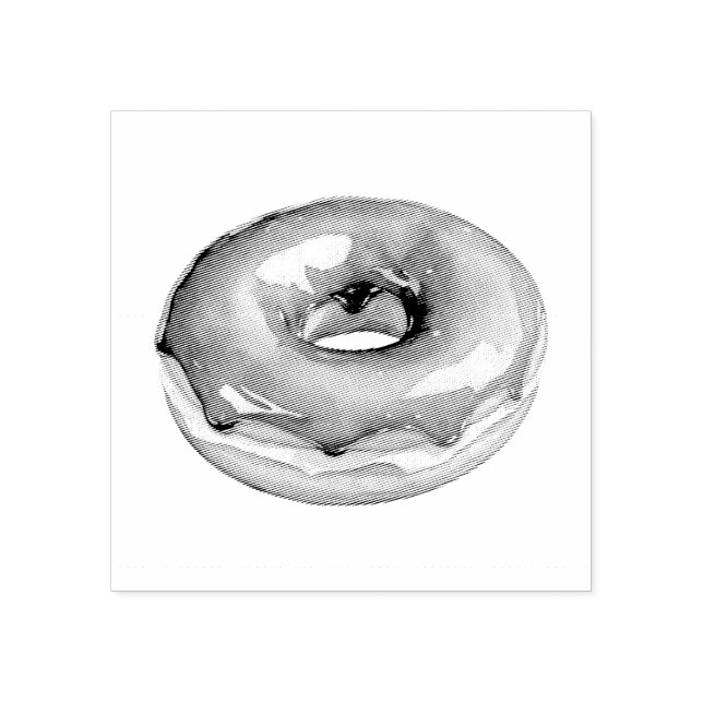 Doughnut  rubber stamp (Imprint)