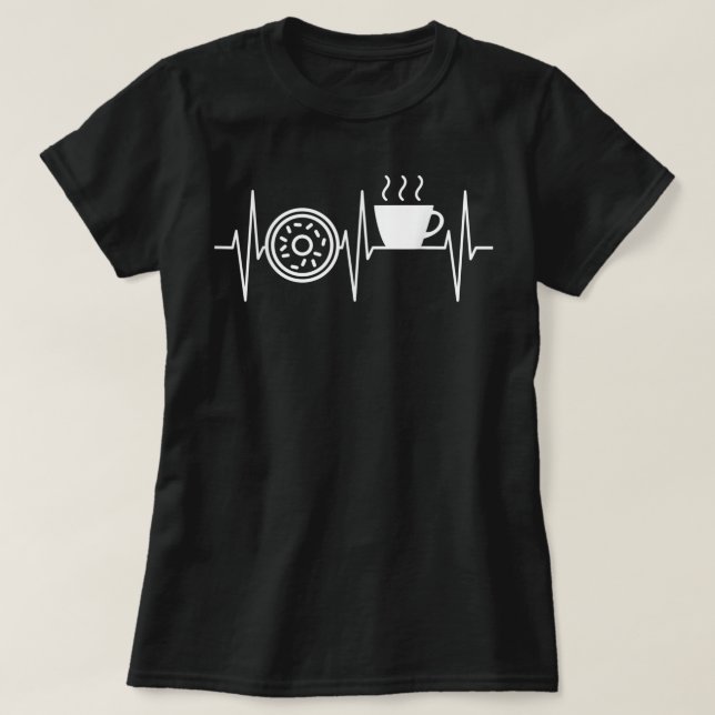 Doughnut Shirt Funny Coffee Lover Doughnut Doughnu (Design Front)
