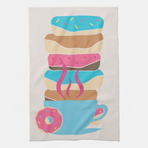Doughnut Shop A Tea Towel