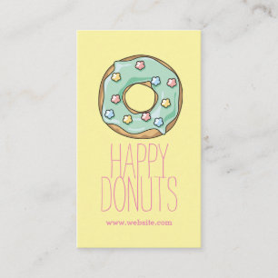 Doughnut Shop Bakery Caffe Pasty Business Card