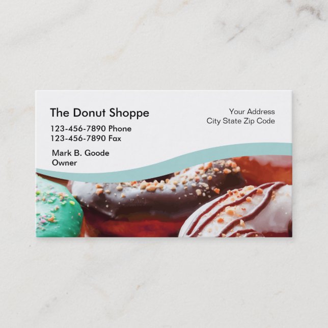 Doughnut Shop Business Card (Front)