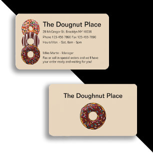 Doughnut Shop Design Business Card