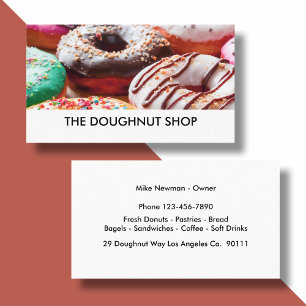 Doughnut Shop Image Businesscards Business Card