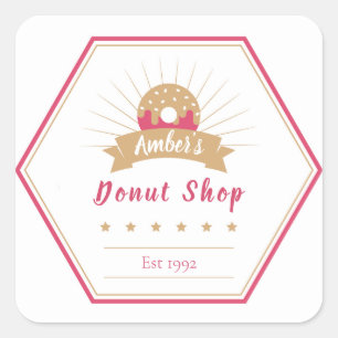 Doughnut Shop Label
