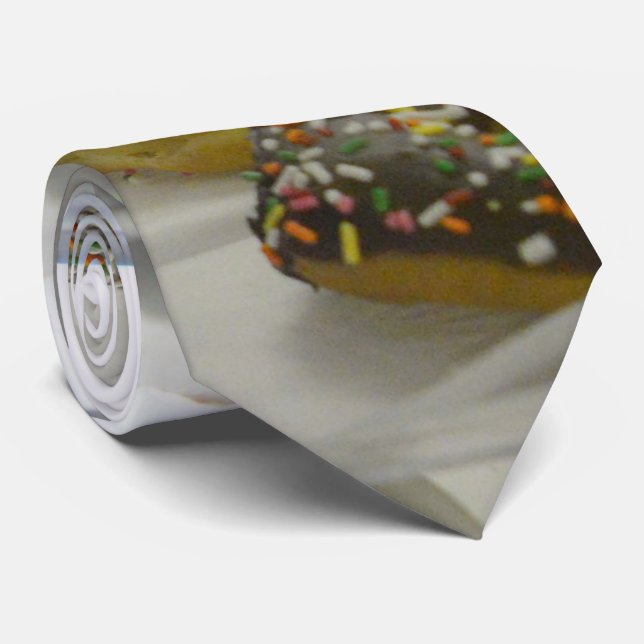 Doughnut Shop Photograph Tie (Rolled)