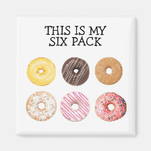 Doughnut six pack magnet