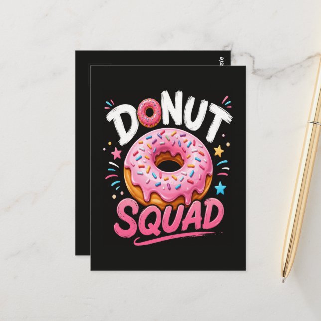Doughnut Sprinkle Kindness Funny Postcard (Front/Back In Situ)