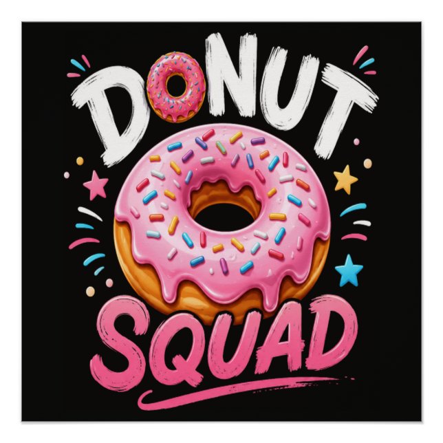 Doughnut Sprinkle Kindness Funny Poster (Front)