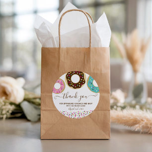 Doughnut Sprinkled With Love Baby Sprinkle Thank Y Classic Round Sticker