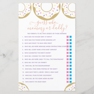 Doughnut Sprinkled With Love Guess Who? Game