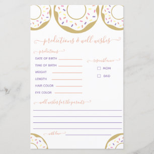 Doughnut Sprinkled With Love Prediction & Well Wis