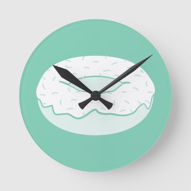 doughnut sprinkles round clock (Front)