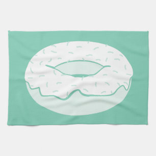 doughnut sprinkles tea towel