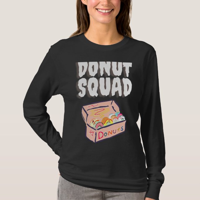 Doughnut Squad Cool Doughnut Sprinkles Pastry Chef T-Shirt (Front)