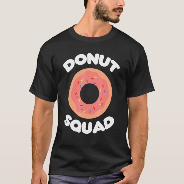 Doughnut Squad  Pink Glazed Doughnut T-Shirt (Front)
