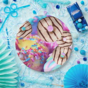 Doughnut Style Paper Party Plates
