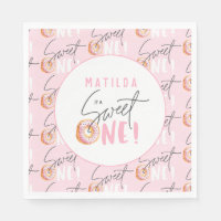 Doughnut sweet one 1st birthday party invitation