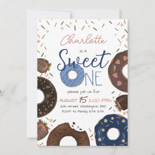 Doughnut Sweet One Birthday Invitation