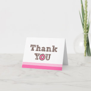 Doughnut Thank You Card