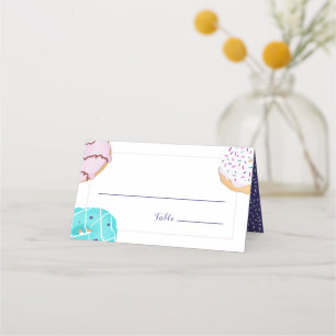 Doughnut Theme Wedding Table Place Card