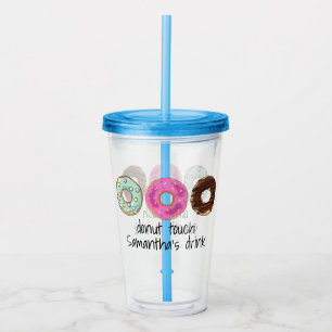 Doughnut Themed Acrylic Tumbler