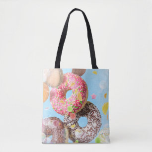 Doughnut treats tote bag
