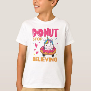 Doughnut Unicorn Pun Colourful Unicorns Doughnuts T-Shirt