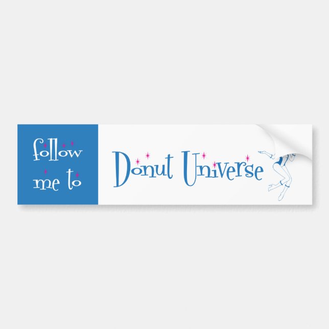 Doughnut Universe Bumper Sticker (Front)