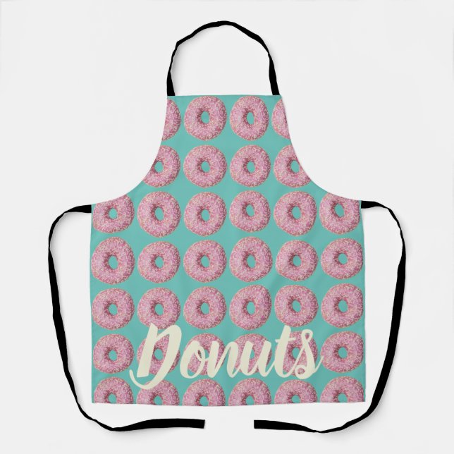 Doughnut Vegan Pattern for Vegetarian Sweet Tooth Apron (Front)