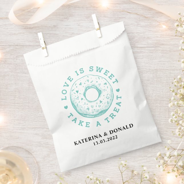 Doughnut Wedding Favour Bag (Clipped)