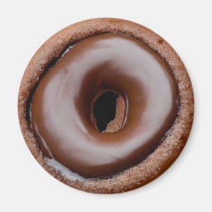 Doughnut with Chocolate Frosting Magnet