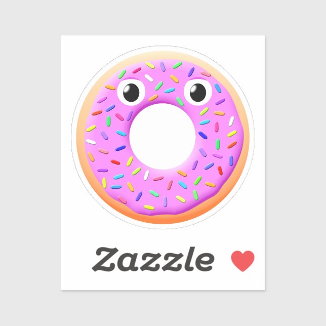 Doughnut With Eyes And Sprinkles Drawing (Sheet)